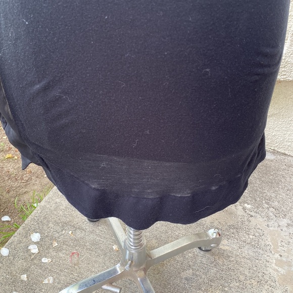 All Saints beautiful black t-shirt dress/coverup with sheer on sides & bottom. - Picture 3 of 10